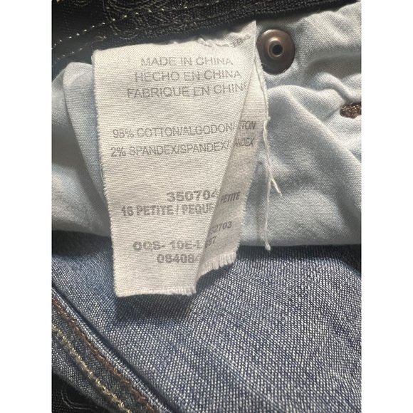 Lee Comfort Waistband Jeans Straight Leg Size 16 P Blue Plus Size Petite - Picture 5 of 5